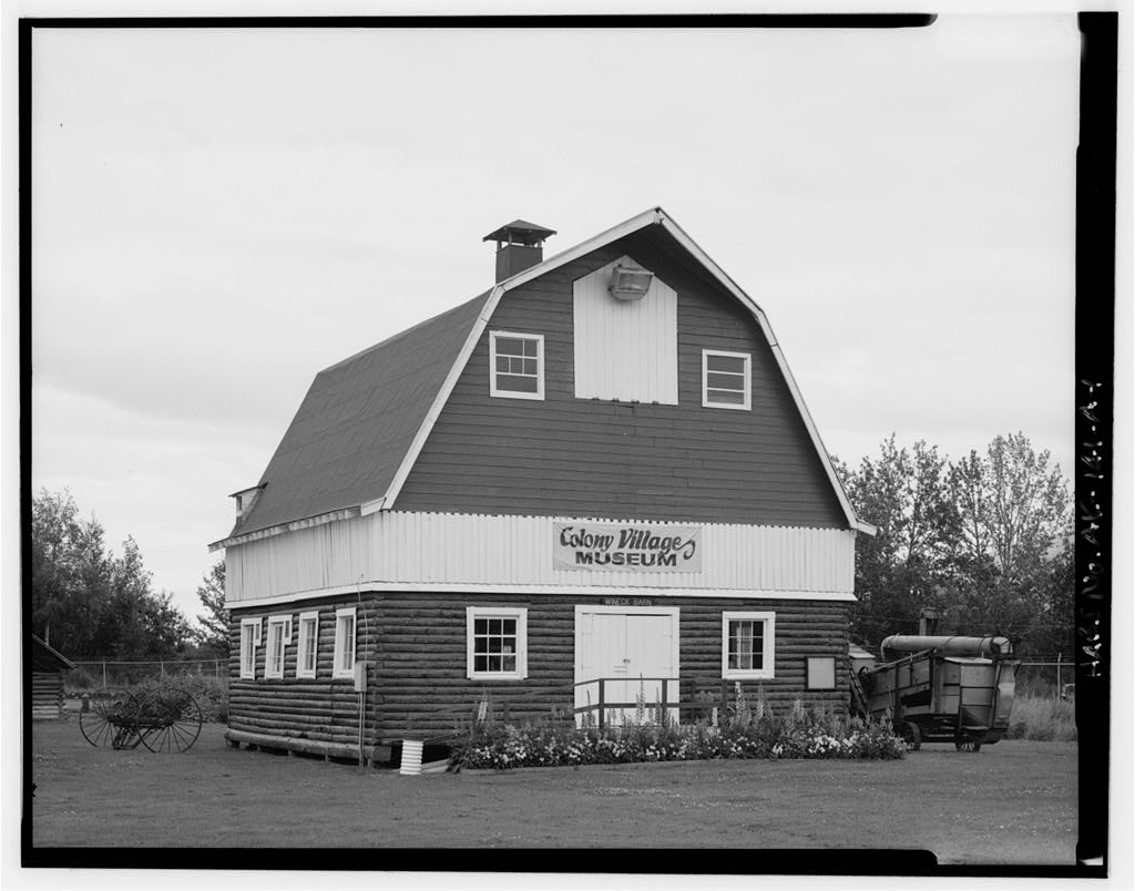 Colony Village, Wireck Barn, Alaska State Fairgrounds, Glen Highway, Palmer, Matanuska-Susitna Borough, AK