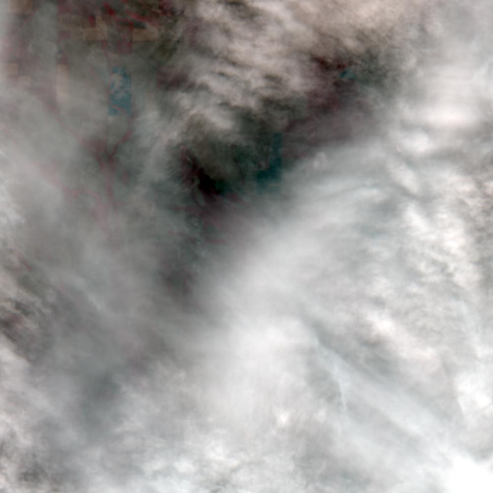 Landsat color-infrared false color (recent)