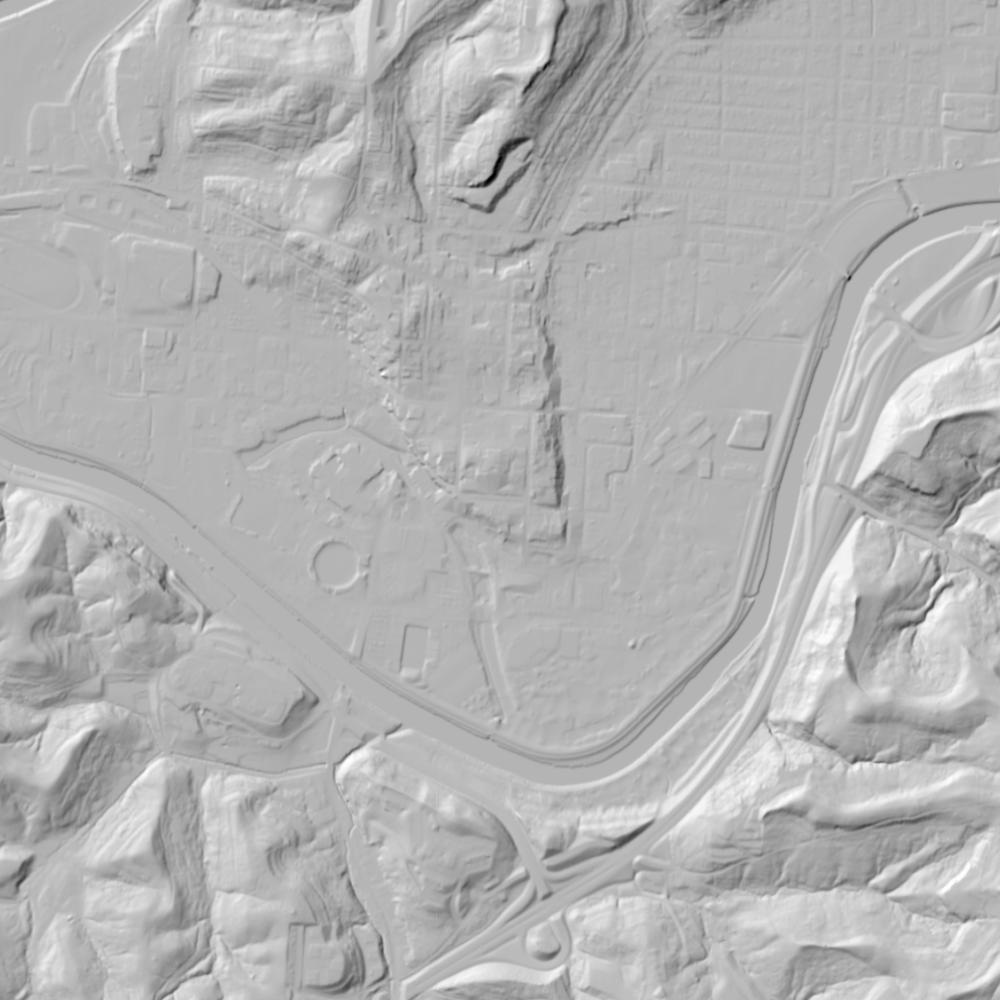 USGS 3DEP elevation hillshade